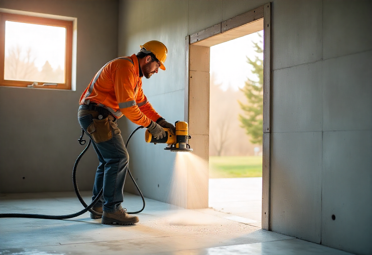 Concrete Wall Saw Cutting – Precision Doorway Opening by Professional Contractor